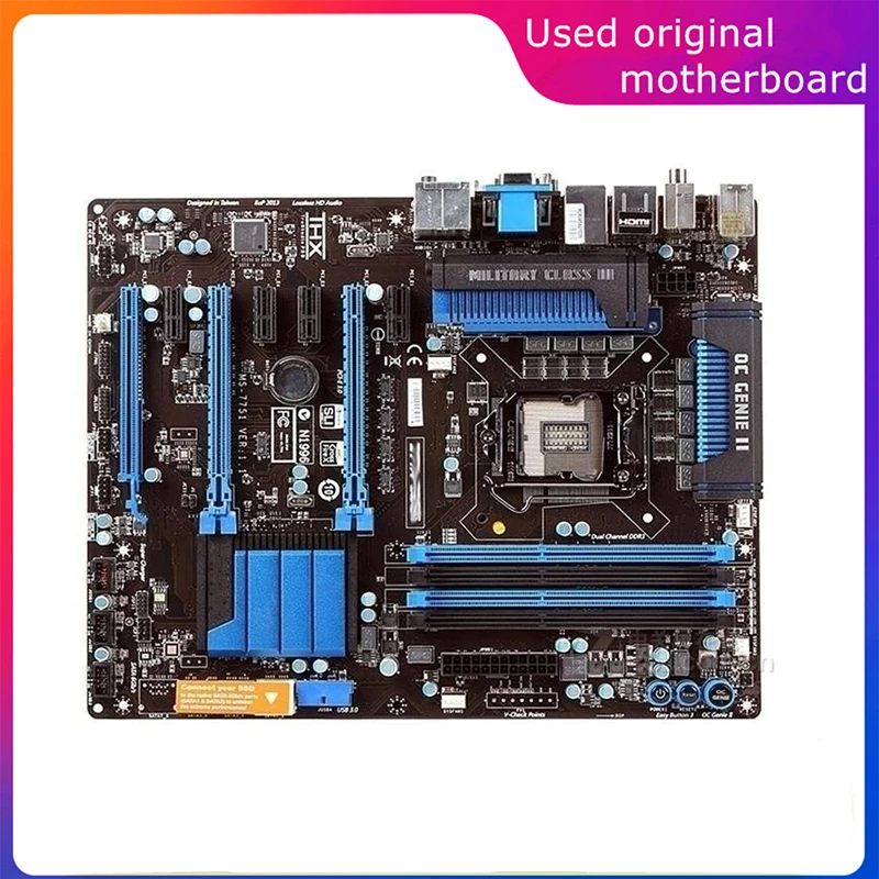 Б/у материнская плата LGA 1155 для Intel Z77 Z77A-GD55 компьютера USB3.0 SATA3 DDR3 32G десктопная материнская плата
Б/у материнская плата LGA 1155 для Intel Z77 Z77A-GD55 компьютера USB3.0 SATA3 DDR3 32G десктопная материнская плата