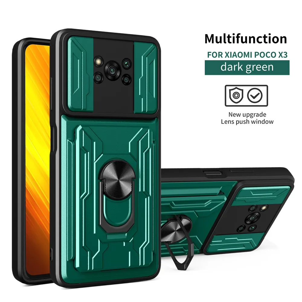 For Xiaomi Mi Pocophone Poco X3 Pro Car Magnetic Holder Ring Card Slot Cover for Poco X3 NFC Poco X3Pro Shockproof Armor Case
For Xiaomi Mi Pocophone Poco X3 Pro Car Magnetic Holder Ring Card Slot Cover for Poco X3 NFC Poco X3Pro Shockproof Armor Case