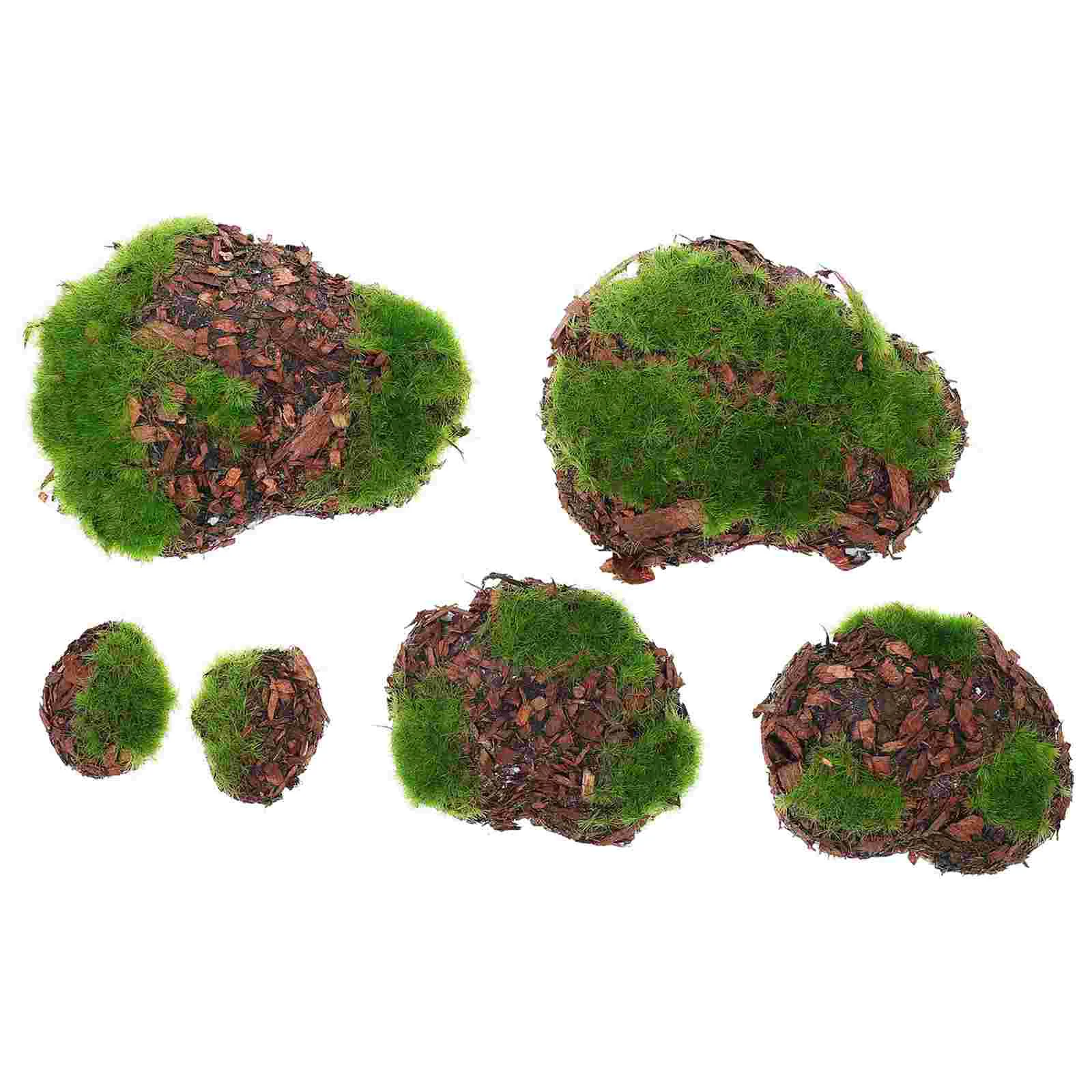 Artificial Moss Rocks Moss Stones: Decorative Green Moss Covered Stones 6pcs Moss Balls Moss Decor for Floral Arrangements 
Artificial Moss Rocks Moss Stones: Decorative Green Moss Covered Stones 6pcs Moss Balls Moss Decor for Floral Arrangements