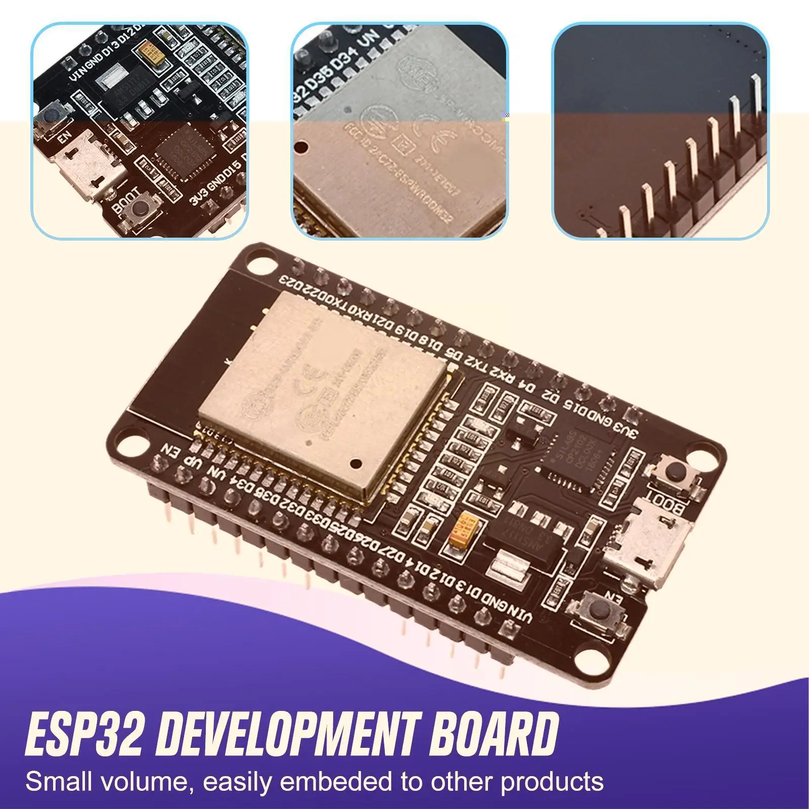 Diy-модуль Φ Esp32 Φ Bluetooth-совместимый процессор Wifi с низким энергопотреблением и двойным процессором Mcu с Cp2 N8u5
Diy-модуль Φ Esp32 Φ Bluetooth-совместимый процессор Wifi с низким энергопотреблением и двойным процессором Mcu с Cp2 N8u5