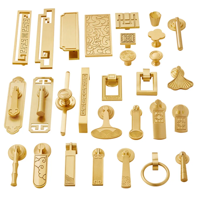 Brass New Chinese Style Handle Fashion Light Luxury Solid Simple Single Hole Pendant Golden Furniture Drawer Cabinet Door Handle
Brass New Chinese Style Handle Fashion Light Luxury Solid Simple Single Hole Pendant Golden Furniture Drawer Cabinet Door Handle