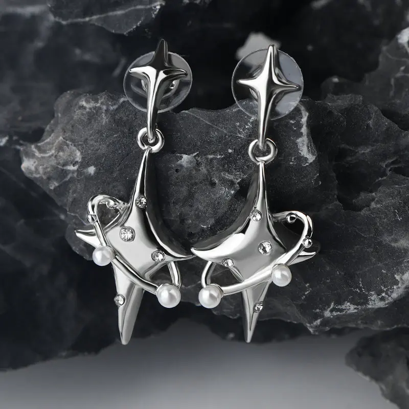 New Girl Harajuku Star Drop Earrings Creative Planet Pearl Crystal Stars Earing Korean Fashion for Women Girls Unusual Jewelry
New Girl Harajuku Star Drop Earrings Creative Planet Pearl Crystal Stars Earing Korean Fashion for Women Girls Unusual Jewelry