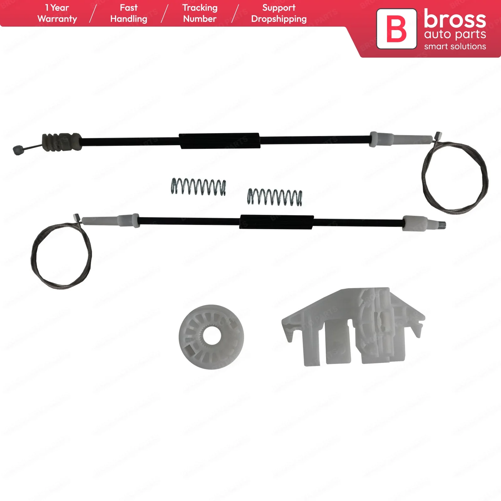 Bross Auto Parts BWR306 Electrical Power Window Regulator Repair Kit Front Left Door for Peugeot 406 1995-2004 Made in Turkey
Bross Auto Parts BWR306 Electrical Power Window Regulator Repair Kit Front Left Door for Peugeot 406 1995-2004 Made in Turkey
