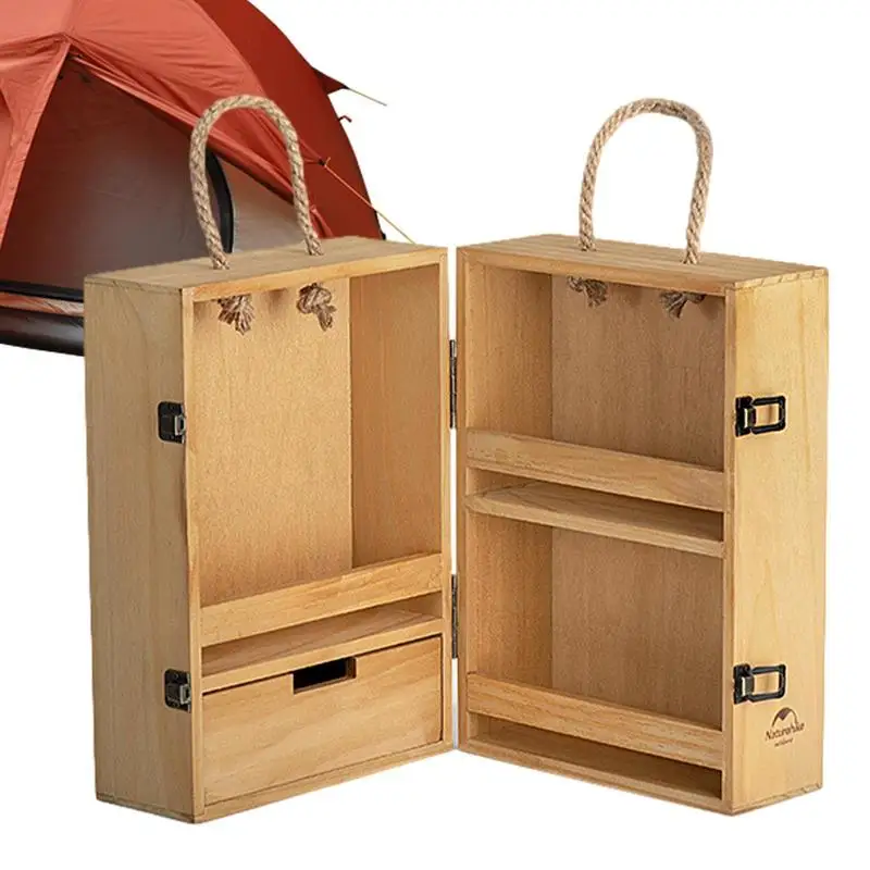 Wooden Multilayered Seasoning Cabinet Spice Storage Organizer Bin Portable BBQ Spice Shaker Container Holde Outdoor
Wooden Multilayered Seasoning Cabinet Spice Storage Organizer Bin Portable BBQ Spice Shaker Container Holde Outdoor
