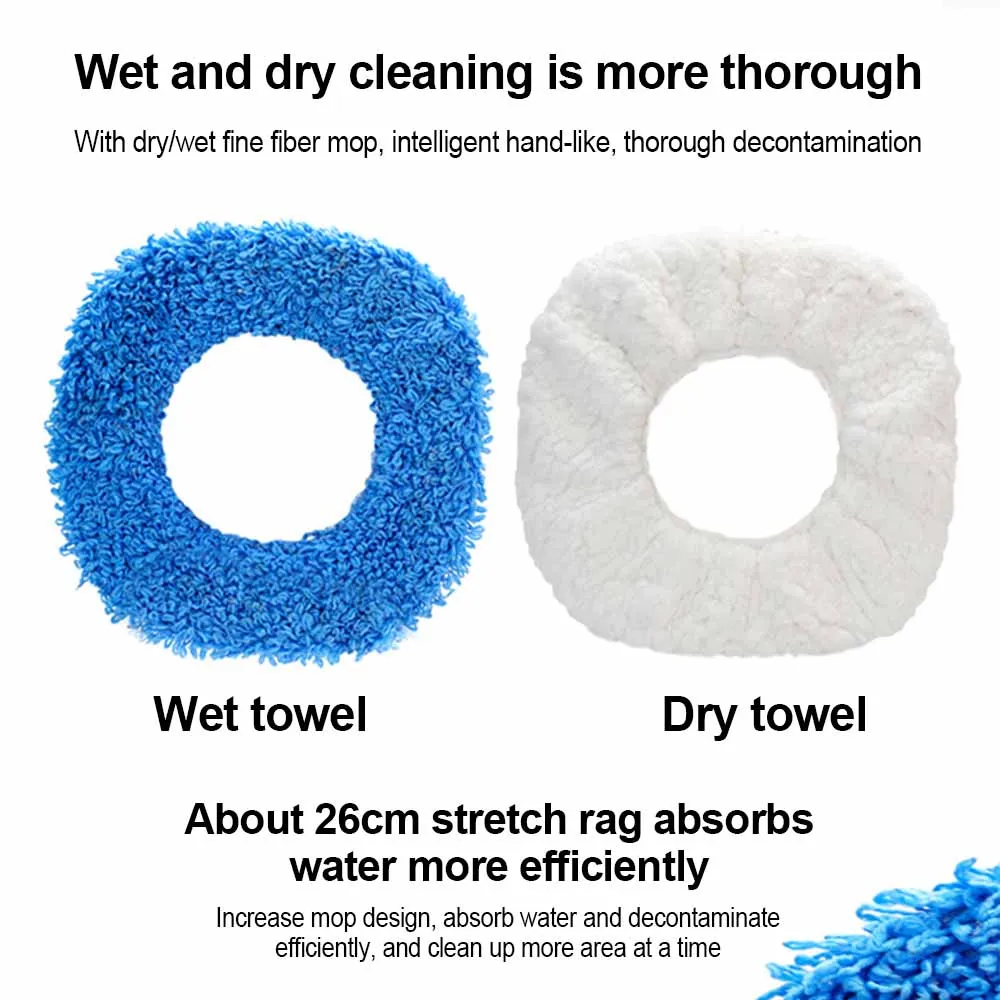 Spare Mop For Mopping Robot Accessories Mop Dry/Wet Wipe Spare Mop Vacuum Cleaner Spare Part Cleaning Tool 26x26cm
Spare Mop For Mopping Robot Accessories Mop Dry/Wet Wipe Spare Mop Vacuum Cleaner Spare Part Cleaning Tool 26x26cm