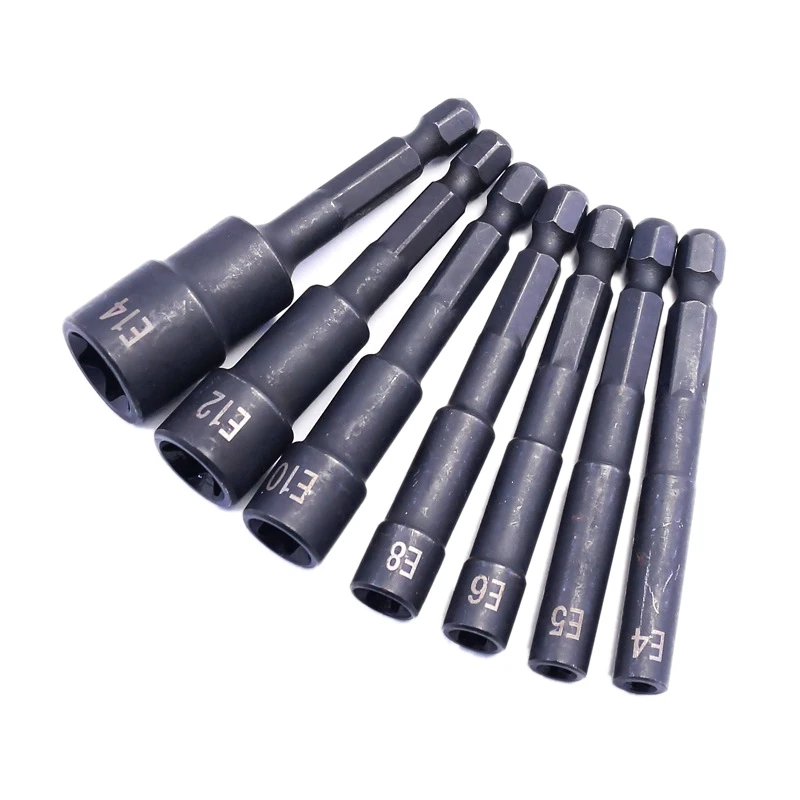 1/4 Inch Torx Star Socket Set Femal E Type Sockets Wrench Head For Drill Or Cordless Screwdriver
1/4 Inch Torx Star Socket Set Femal E Type Sockets Wrench Head For Drill Or Cordless Screwdriver