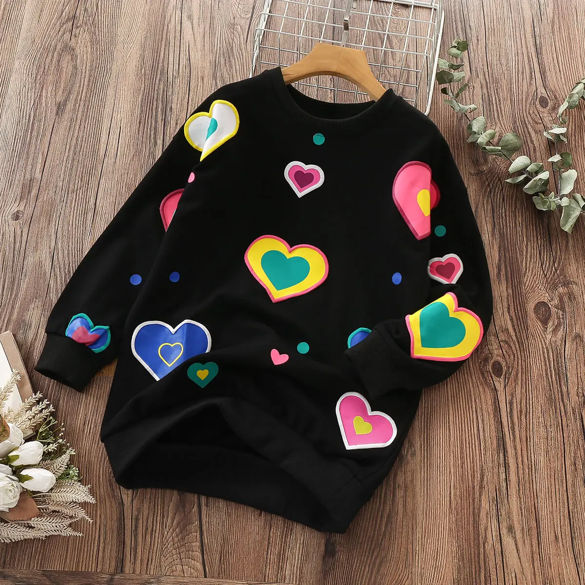 Preppy Style Teenagers Children's Dresses For Girls Clothes Spring Autumn Long Sleeve Kids Hearted Baby Clohting Vestidos 4-14Y
Preppy Style Teenagers Children's Dresses For Girls Clothes Spring Autumn Long Sleeve Kids Hearted Baby Clohting Vestidos 4-14Y