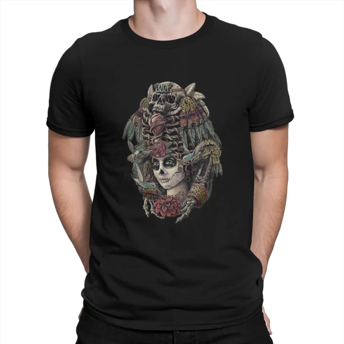 Day of the Dead Guardians Man's TShirt Ancient Skull Skeleton Crewneck Short Sleeve Fabric T Shirt Funny Top Quality Gifts
Day of the Dead Guardians Man's TShirt Ancient Skull Skeleton Crewneck Short Sleeve Fabric T Shirt Funny Top Quality Gifts