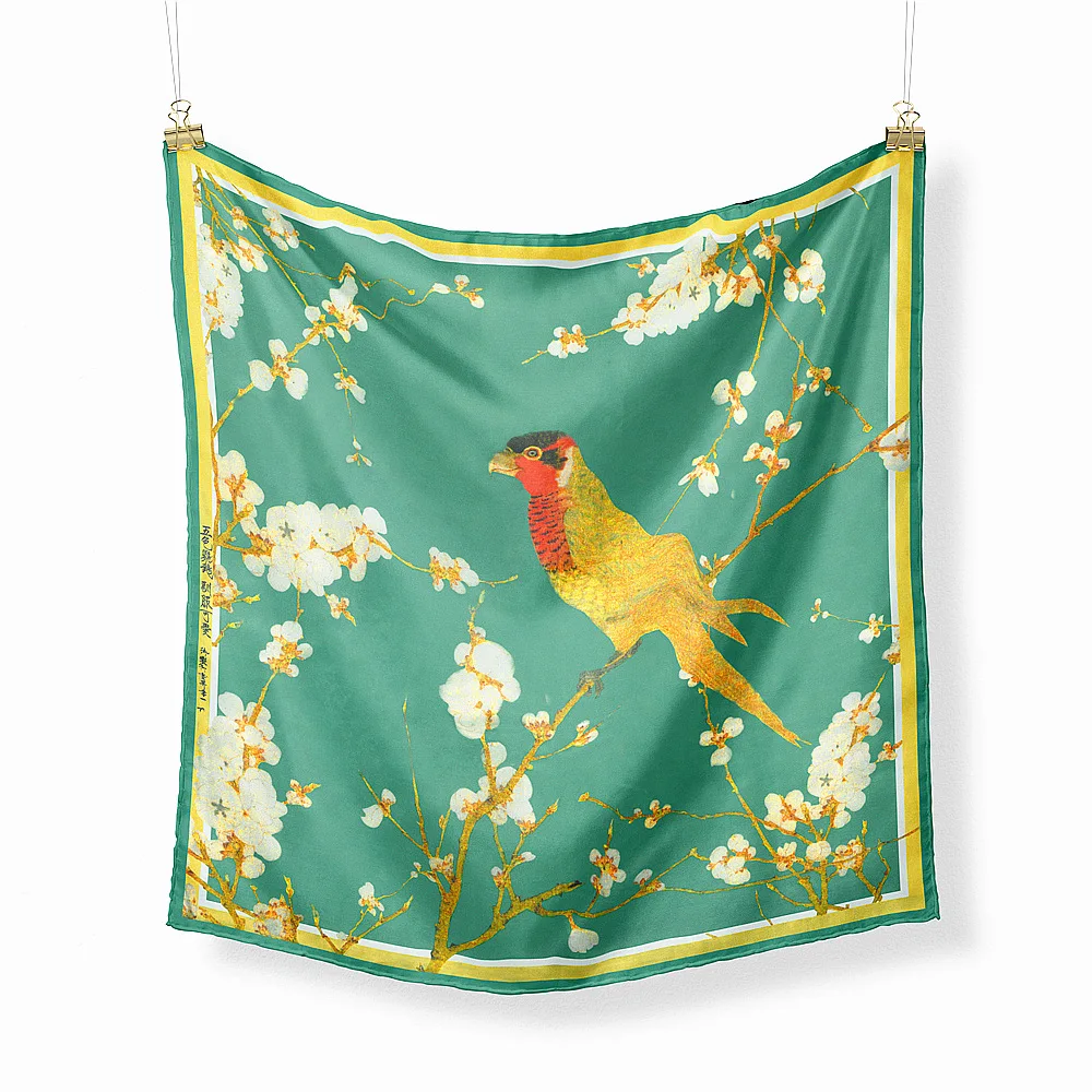 Luxury Women's Handkerchief 53cm Square Scarves Apricot Parrot Print Twill Small Scarf for Bag Ladies Office Shirt Decoration
Luxury Women's Handkerchief 53cm Square Scarves Apricot Parrot Print Twill Small Scarf for Bag Ladies Office Shirt Decoration