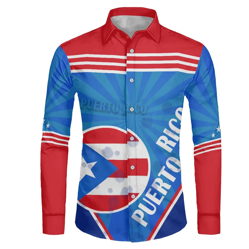 Estado Libre Asociado de Puerto Rico Flag Pattern Blue Red Prints Dress Shirts For Men Wedding Party Long Sleeve Button Up
Estado Libre Asociado de Puerto Rico Flag Pattern Blue Red Prints Dress Shirts For Men Wedding Party Long Sleeve Button Up