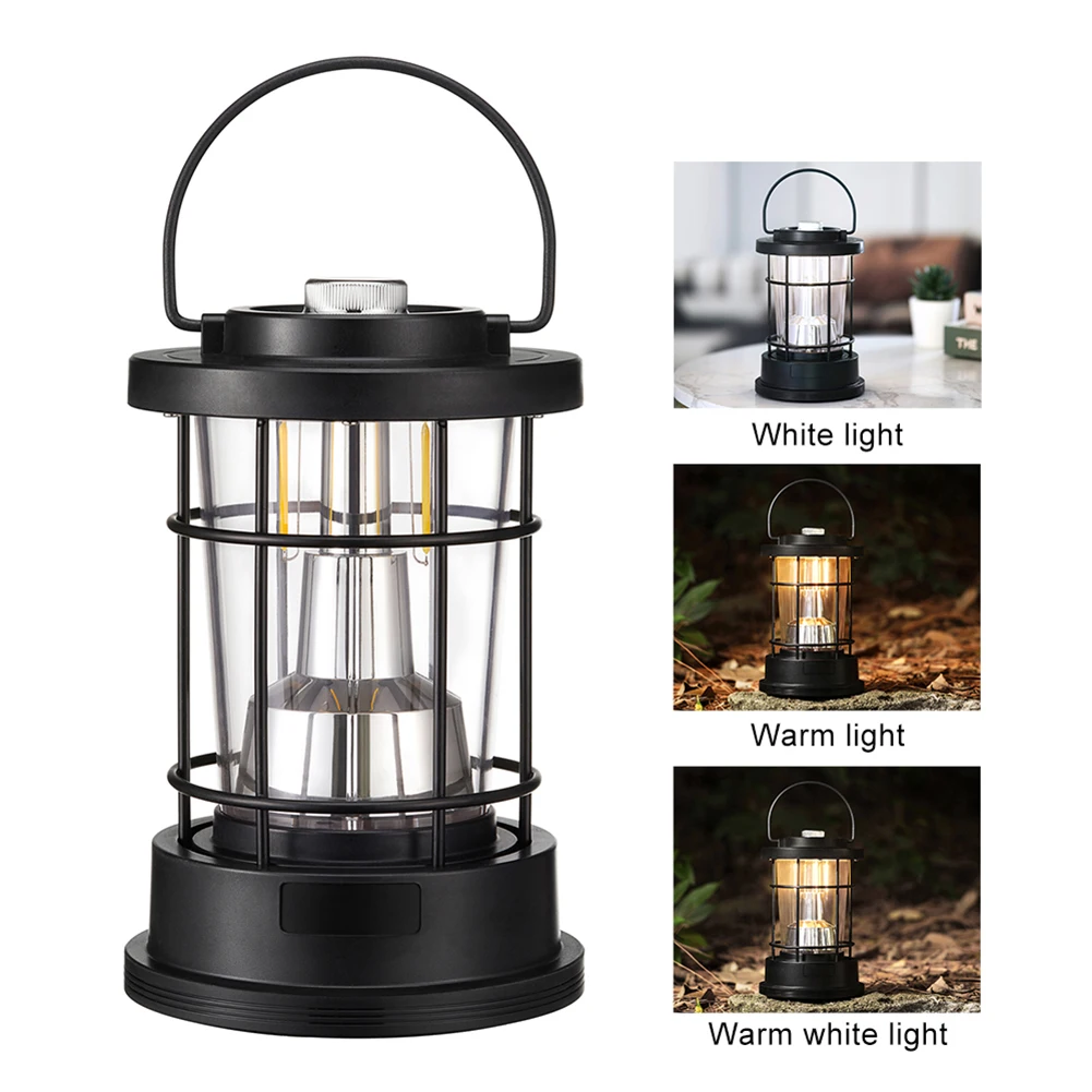 Vintage Hanging Lanterns Iron Type-C Rechargeable 4000mAh 3 Lighting Modes Portable Tent Light for Outdoor Camping Lamp
Vintage Hanging Lanterns Iron Type-C Rechargeable 4000mAh 3 Lighting Modes Portable Tent Light for Outdoor Camping Lamp