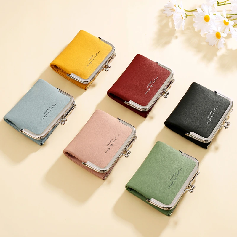 Fashion Solid Color Short Clutch Small Wallets PU Leather Women Coin Purses Ladies Simple Mini Card Holder Travel Wallets Female
Fashion Solid Color Short Clutch Small Wallets PU Leather Women Coin Purses Ladies Simple Mini Card Holder Travel Wallets Female