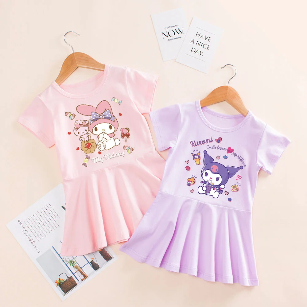 Sanrioes Anime Kuromi My Melody Summer Clothes Baby Girl Beach Dresses Casual Kids Princess Dress Children Party Clothing Gift
Sanrioes Anime Kuromi My Melody Summer Clothes Baby Girl Beach Dresses Casual Kids Princess Dress Children Party Clothing Gift