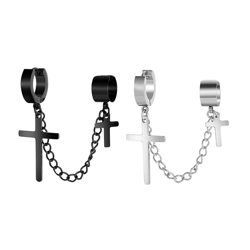 1Pcs Punk Cross Tassel Clip Earrings for Teens Women Men Ear Cuffs Hip Hop Cool Jewelry Vintage Retro Chain Metal Earring 
1Pcs Punk Cross Tassel Clip Earrings for Teens Women Men Ear Cuffs Hip Hop Cool Jewelry Vintage Retro Chain Metal Earring