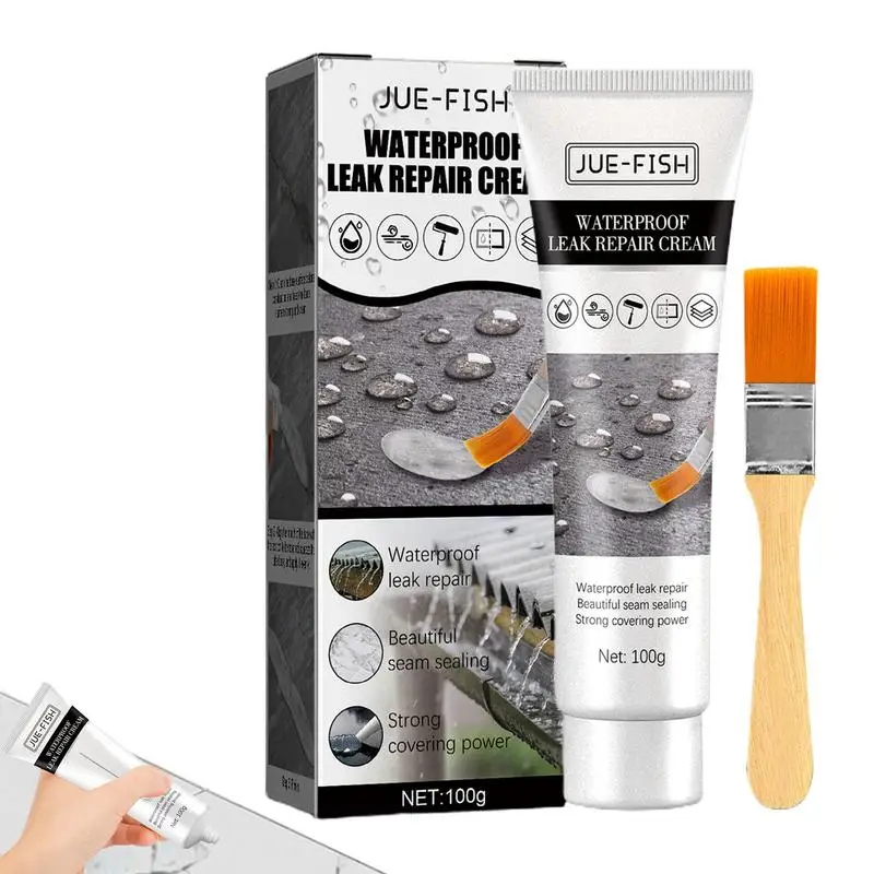 Waterproof Sealant Clear Strong Waterproof Bonding Glue 100g Transparent Roof Sealant Waterproof Agent With Brush For Crack
Waterproof Sealant Clear Strong Waterproof Bonding Glue 100g Transparent Roof Sealant Waterproof Agent With Brush For Crack