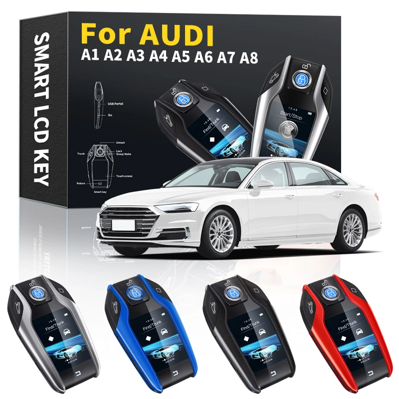 For Audi A3 A4 A5 A6 A7 A8 2000-2021 Smart Key Car Accessories for Keyless keychain Car Smart Remote Control Key LCD Display
For Audi A3 A4 A5 A6 A7 A8 2000-2021 Smart Key Car Accessories for Keyless keychain Car Smart Remote Control Key LCD Display