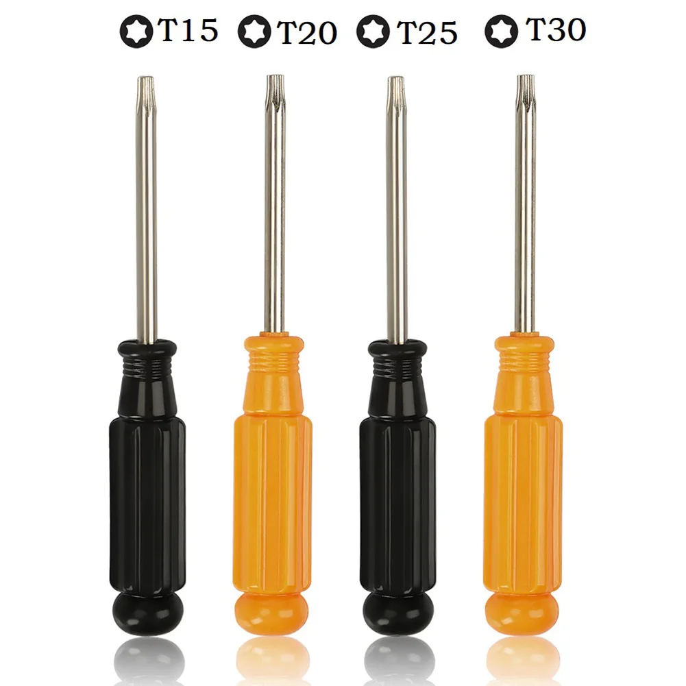 1pc 110mm Torx Head Screwdriver T15 T20 T25 T30 Tamper Proof Security Screw Bolt Hole Screwdriver Black / Yellow Alloy Steel
1pc 110mm Torx Head Screwdriver T15 T20 T25 T30 Tamper Proof Security Screw Bolt Hole Screwdriver Black / Yellow Alloy Steel