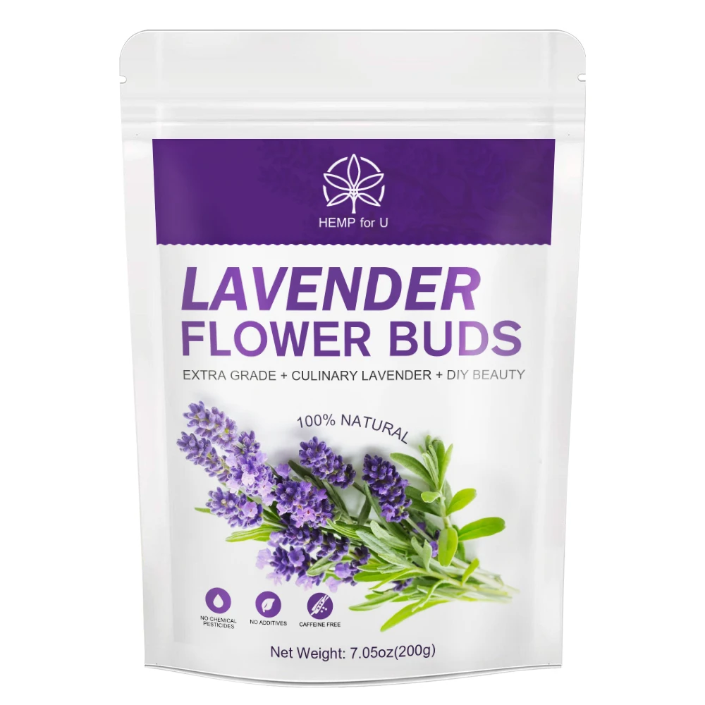 HFU 200g Lavender Tea Release Stress Soothe the Mood Relieve Dizziness and Headache Help Sleep Health Beauty Care Products
HFU 200g Lavender Tea Release Stress Soothe the Mood Relieve Dizziness and Headache Help Sleep Health Beauty Care Products