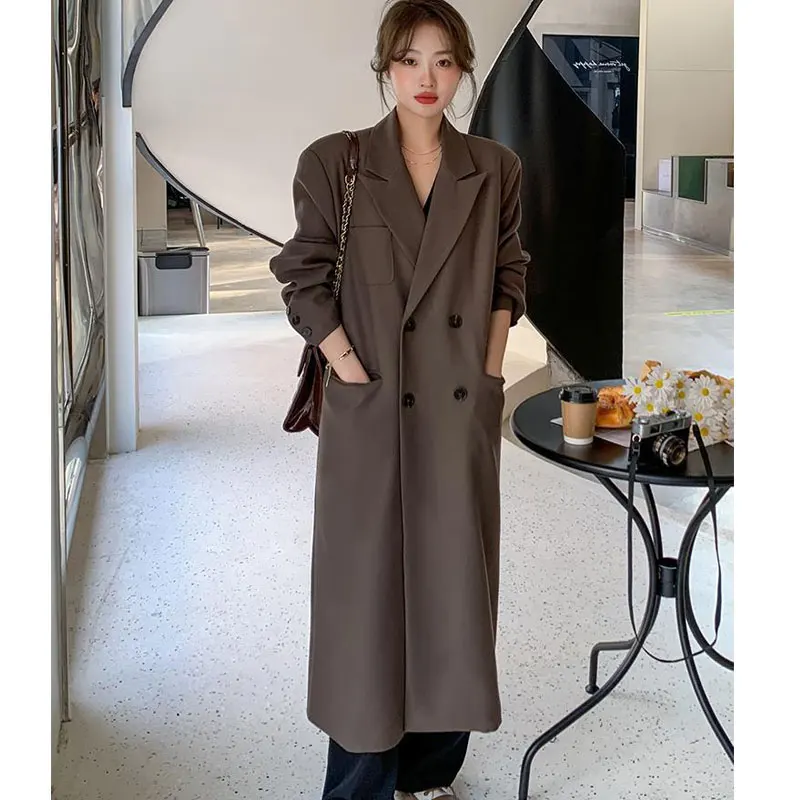 Blazers Women Minimalist Pure All-match Long Loose Design Daily Notched Korean Style Ladies Office Streetwear Temperament Casual
Blazers Women Minimalist Pure All-match Long Loose Design Daily Notched Korean Style Ladies Office Streetwear Temperament Casual
