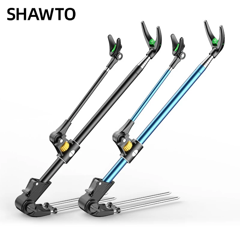 

Shawto Stainless Steel Thickened Telescopic Fishing Rod Holder 1.7M 2.1M 7 Section Bracket Rack Pole Stand Holder Fishing Tools