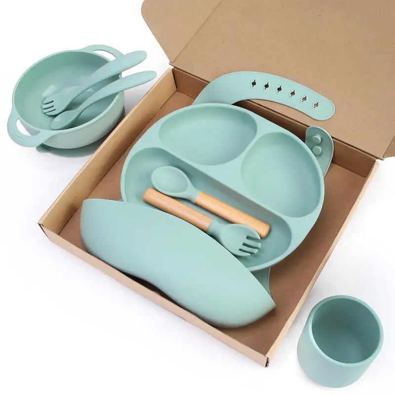 Divided Food Feeding Baby Dishes Kid Dinner Suction Silicone Tableware Plate Bowl Set With Lid
Divided Food Feeding Baby Dishes Kid Dinner Suction Silicone Tableware Plate Bowl Set With Lid