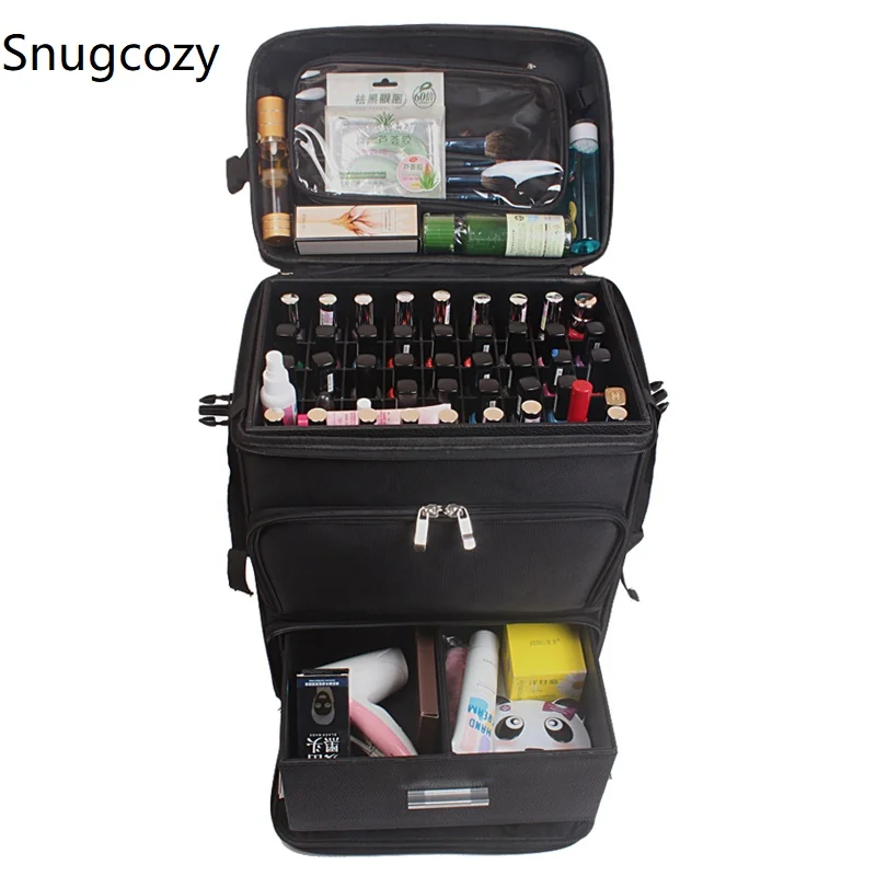 Snugcozy Trolley Cosmetic case Rolling Luggage bag on wheels advanced Makeup Toolbox Beauty Tattoo Salons Trolley Suitcase
Snugcozy Trolley Cosmetic case Rolling Luggage bag on wheels advanced Makeup Toolbox Beauty Tattoo Salons Trolley Suitcase