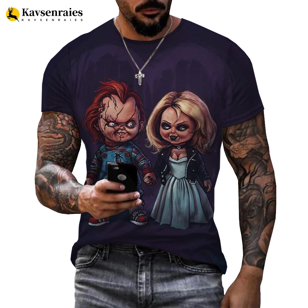 2022 New Summer Bride of Chucky 3D Printed T-shirt Round Neck T Shirt Men Women Harajuku Streetwear Tops Funny Design Tshirt
2022 New Summer Bride of Chucky 3D Printed T-shirt Round Neck T Shirt Men Women Harajuku Streetwear Tops Funny Design Tshirt
