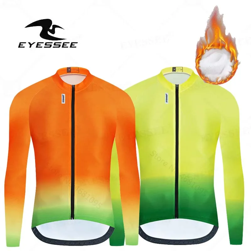 Зимние плотные теплые флисовые вело-Джерси EYESSEE, новейшая популярная высококачественная одежда для велоспорта, мужские Вело-Джерси
Зимние плотные теплые флисовые вело-Джерси EYESSEE, новейшая популярная высококачественная одежда для велоспорта, мужские Вело-Джерси