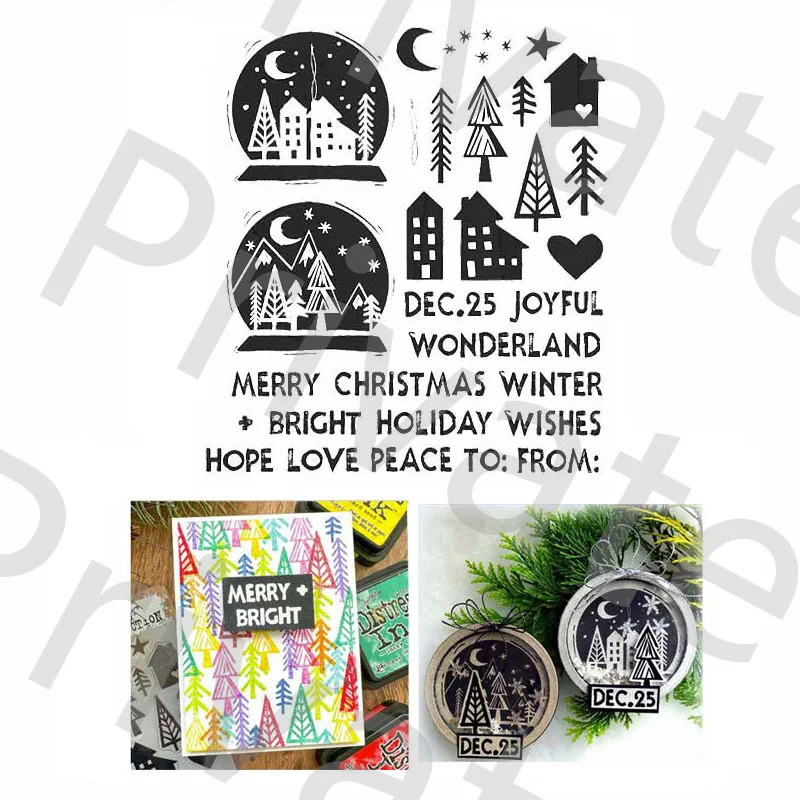 2023 New Christmas Wonderland Clear Stamps For Decoration Craft Making Painting Card Scrapbooking No Metal Cutting Die
2023 New Christmas Wonderland Clear Stamps For Decoration Craft Making Painting Card Scrapbooking No Metal Cutting Die