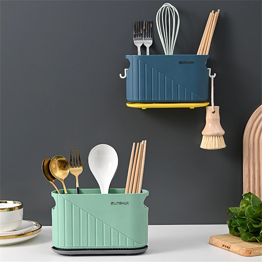 Drainage Bracket Chopstick Storage Box Desktop Kitchen Utensils Storage Rack Hook And Water Tray Design Made Of Polypropylene
Drainage Bracket Chopstick Storage Box Desktop Kitchen Utensils Storage Rack Hook And Water Tray Design Made Of Polypropylene