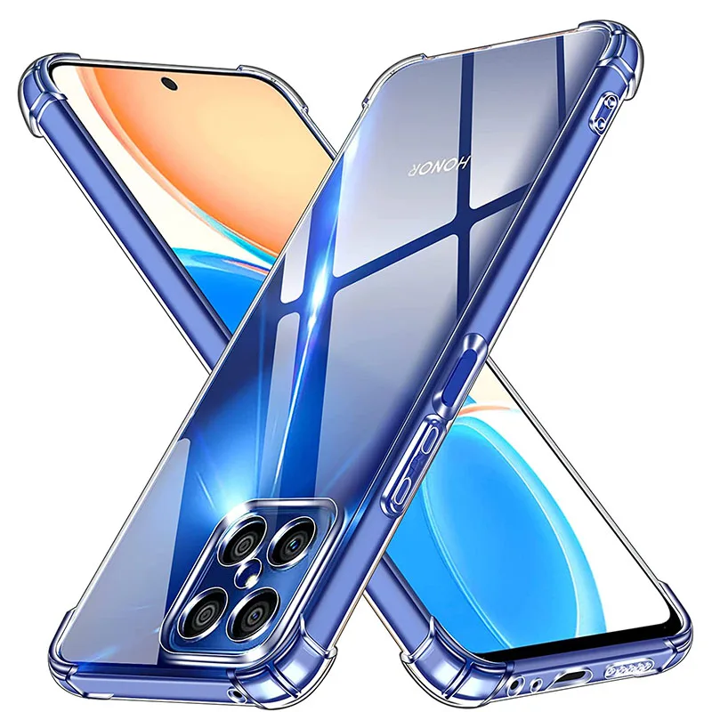 

Прозрачный силиконовый мягкий чехол-накладка для Huawei Honor X9a X8a X7a X9 X8 X7 X40 X30 X10 9X 70 60 50 20 Pro Lite, ультратонкий противоударный