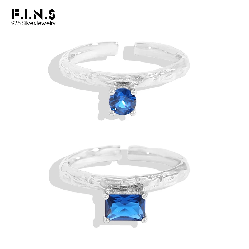 F.I.N.S роскошное кольцо из серебра 925 пробы с неровным синим Цирконом
F.I.N.S роскошное кольцо из серебра 925 пробы с неровным синим Цирконом