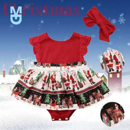 New born Girls Variegated Romper, Printing Christmas Patterns Princess Baby Jumpsuit with Headband
New born Girls Variegated Romper, Printing Christmas Patterns Princess Baby Jumpsuit with Headband
