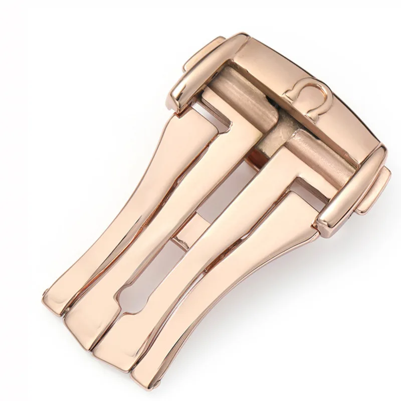 Stainless Steel 16mm 18mm 20mm Strap Suitable For Omega Watch Clasp Accessories Buckle Silver Rose Gold Folding |