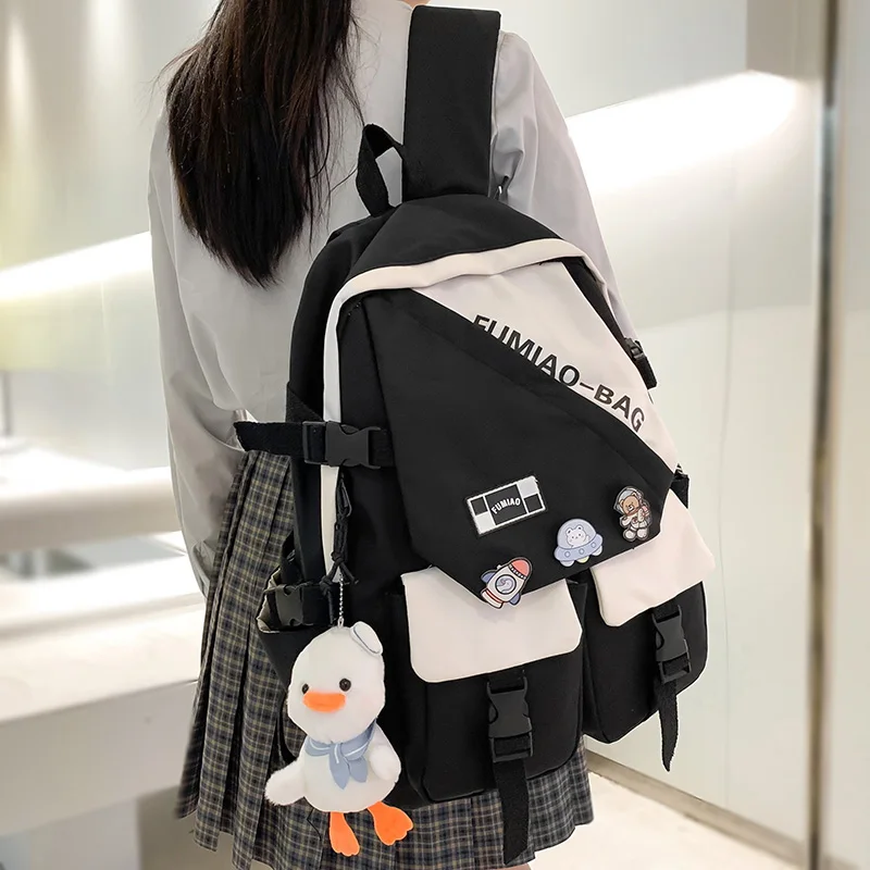 Ladies Nylon Leisure College Backpack Fashion Female Student Bags Girl Badge Travel Book Laptop Backpack Trendy Women School Bag
Ladies Nylon Leisure College Backpack Fashion Female Student Bags Girl Badge Travel Book Laptop Backpack Trendy Women School Bag