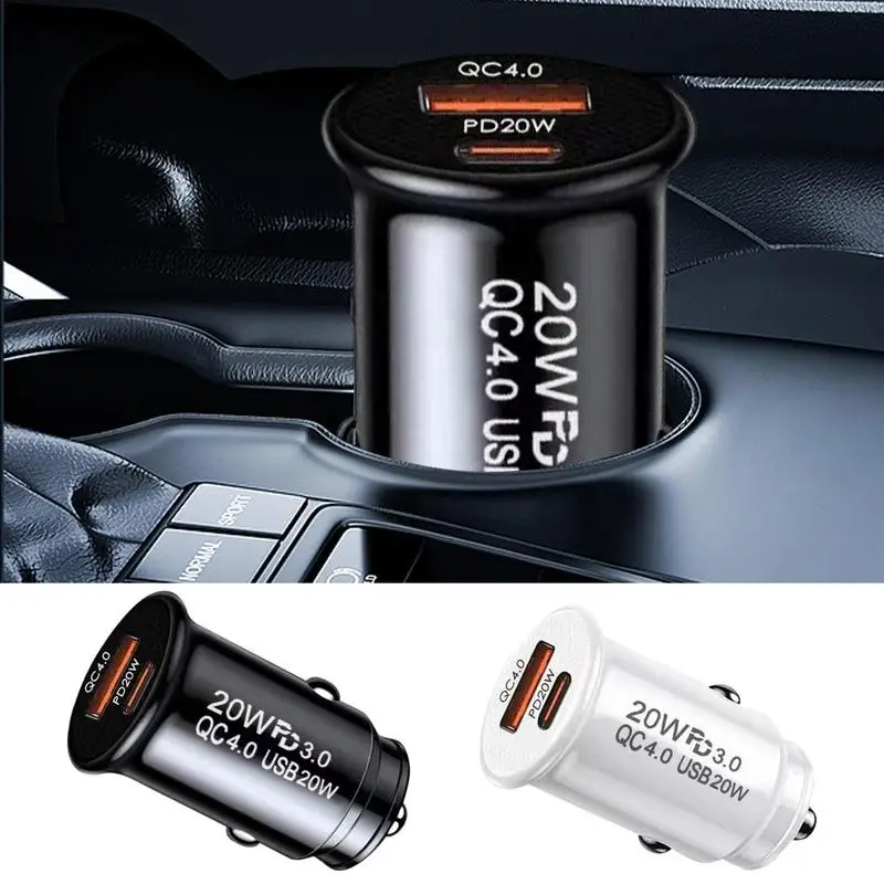 

Car Lighter Chargers Usb Type-C Port Quick Charge Car Chargers And Automobile Mobile Phone Charging Supplies Accessories