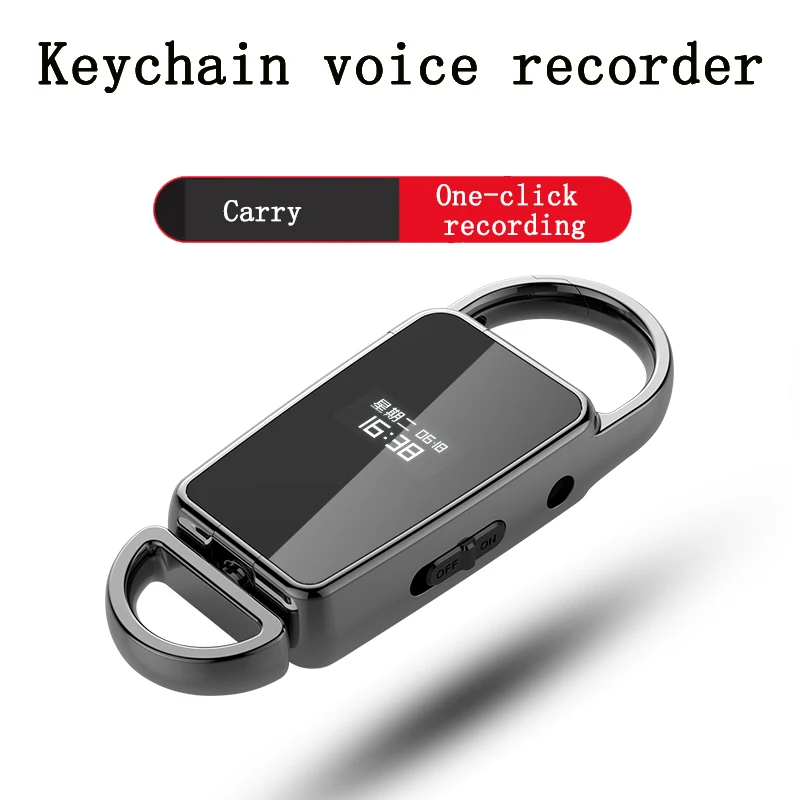 Smart Audio Voice Recorder Mini HD Noise Reduction Dictaphone Rechargeable Keychain Audio Recording Meeting Fashion Accessories
Smart Audio Voice Recorder Mini HD Noise Reduction Dictaphone Rechargeable Keychain Audio Recording Meeting Fashion Accessories