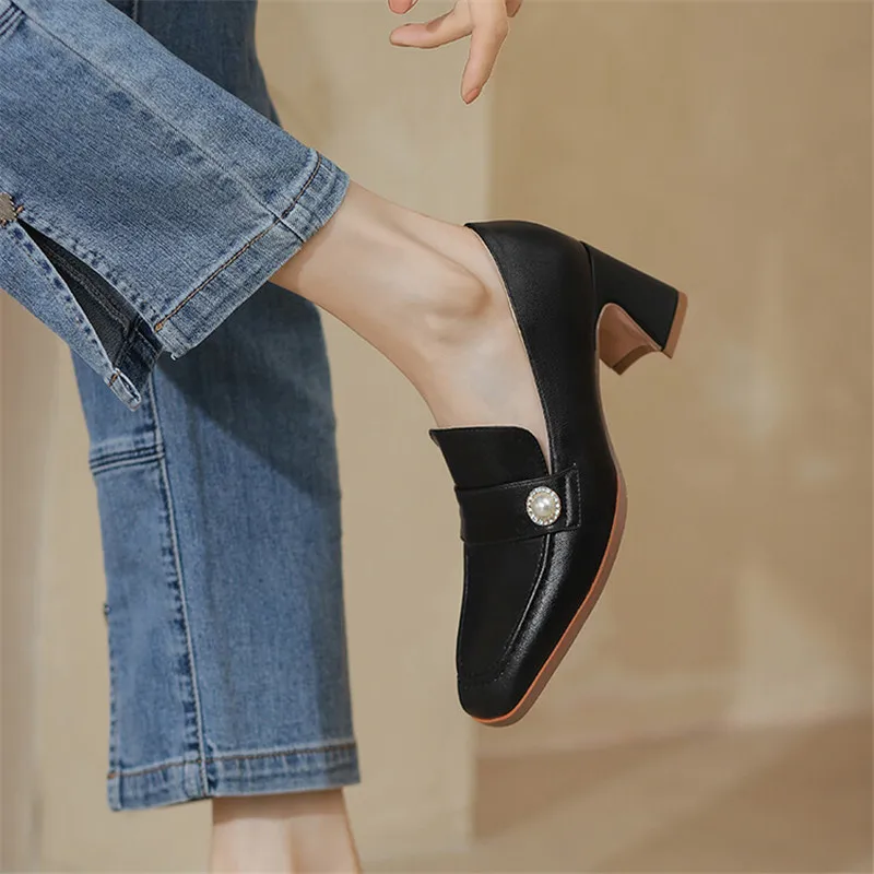 New 2022 Spring/Autumn Woman Shoes Square Toe Chunky Heel High Heels Shoes for Women Leather Shoes Women Pumps Zapatos De Mujer
New 2022 Spring/Autumn Woman Shoes Square Toe Chunky Heel High Heels Shoes for Women Leather Shoes Women Pumps Zapatos De Mujer