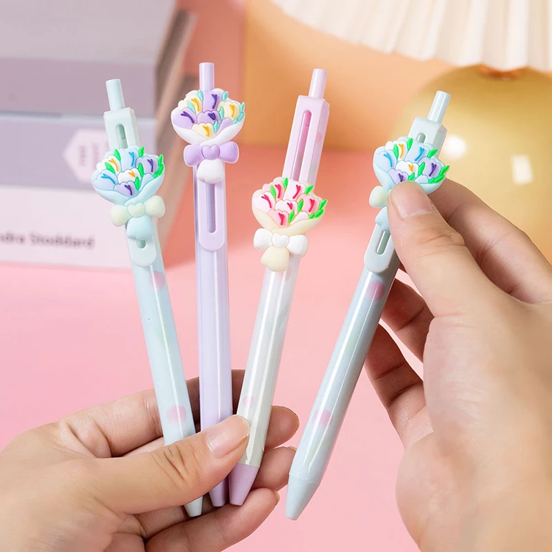 Tulips 0.5mm Black Ink Gel Pens Cute Korean Supplies Student Stationery Refill Unique Pen Kawaii School Stationery
Tulips 0.5mm Black Ink Gel Pens Cute Korean Supplies Student Stationery Refill Unique Pen Kawaii School Stationery