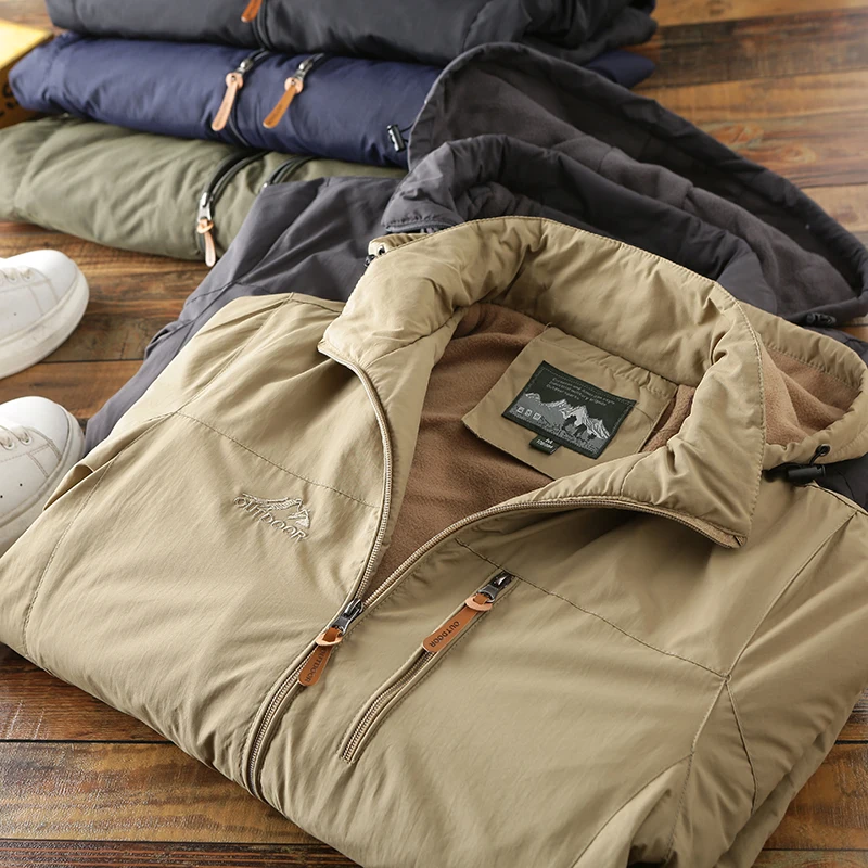 Abrigos Men's Outdoor Casual Fleece Thickened Cargo Jacket Coats Chaquetas Winter Jackets for men Vestes Trapstar Parkas
Abrigos Men's Outdoor Casual Fleece Thickened Cargo Jacket Coats Chaquetas Winter Jackets for men Vestes Trapstar Parkas