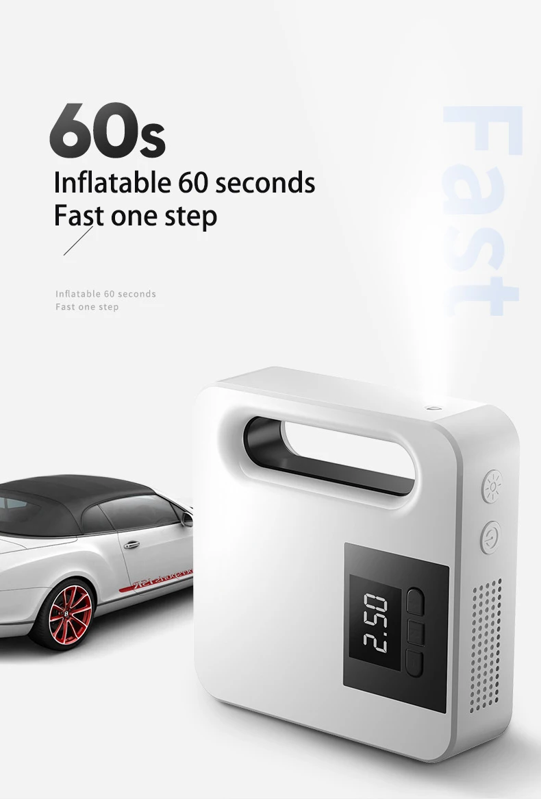 12V Car Portable Inflator Pump Electric Intelligent Car Air Compressor Tire Inflatable Air Pump Car Tyre Inflator
12V Car Portable Inflator Pump Electric Intelligent Car Air Compressor Tire Inflatable Air Pump Car Tyre Inflator