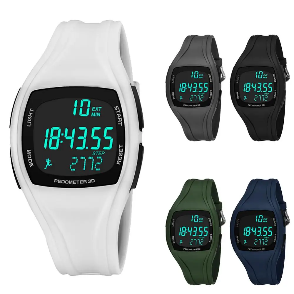 Fashion 3D Pedometer Alarm Chronograph Watch Multifunction Men Digital Wrist Watch Waterproof Sports Student Electronic Watch
Fashion 3D Pedometer Alarm Chronograph Watch Multifunction Men Digital Wrist Watch Waterproof Sports Student Electronic Watch