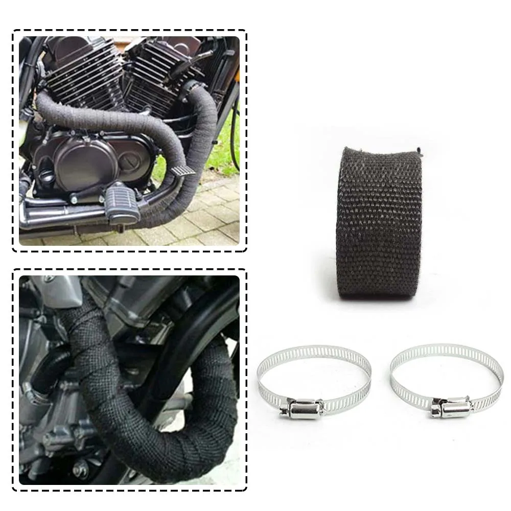 5M Heat Shield Car Motorcycle Exhaust Manifold Heat Insulation Glass Fiber Thermal Wrap Tape Blacks Kit Univerisal Accessories
5M Heat Shield Car Motorcycle Exhaust Manifold Heat Insulation Glass Fiber Thermal Wrap Tape Blacks Kit Univerisal Accessories