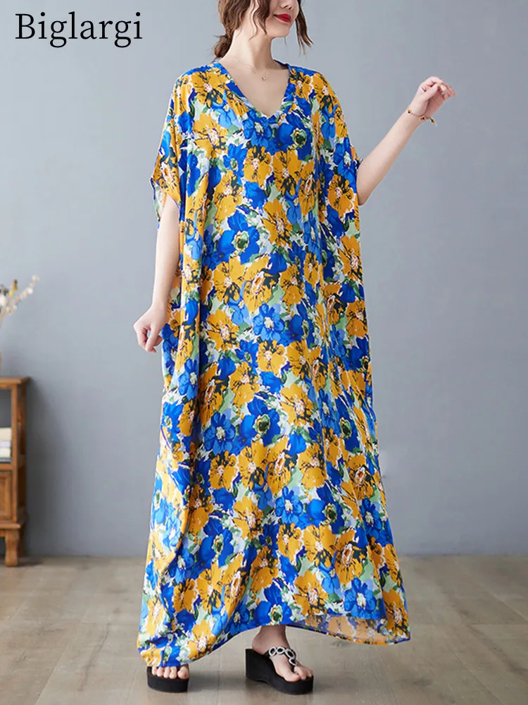 Oversized Print Loose Dress Woman Summer Casual Big Size Women Korea Ladies Womens Dresses Cotton Vintage Long Floral Dress 2022
Oversized Print Loose Dress Woman Summer Casual Big Size Women Korea Ladies Womens Dresses Cotton Vintage Long Floral Dress 2022