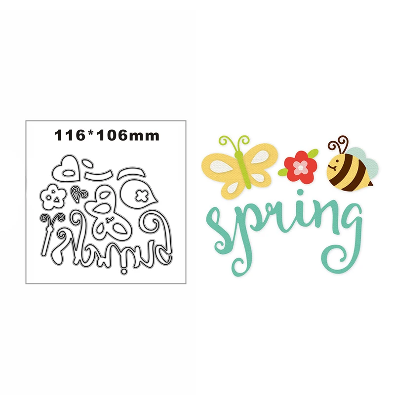 New Small Bee Butterfly Flower Metal Cutting Die Scrapbook Template Cutting Card Making Decorative Relief Photo Album Diy Crafts
New Small Bee Butterfly Flower Metal Cutting Die Scrapbook Template Cutting Card Making Decorative Relief Photo Album Diy Crafts