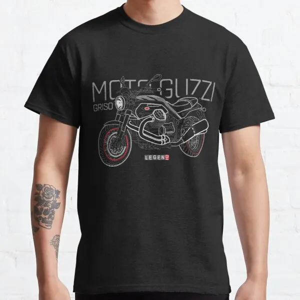 

Moto Guzzi Grizo Motorbike Motorcycle t shirt for CFMOTO BMW Bajaj Beta Benelli HONDA KYMCO
