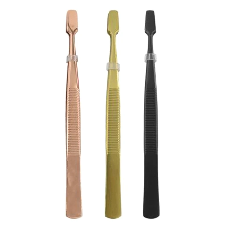 

Y1UU Professional Eyebrow Tweezer Slanted Puller Stainless Steel Face Nose Hair Remover Excellent Closure Eyebrow Clip Tool