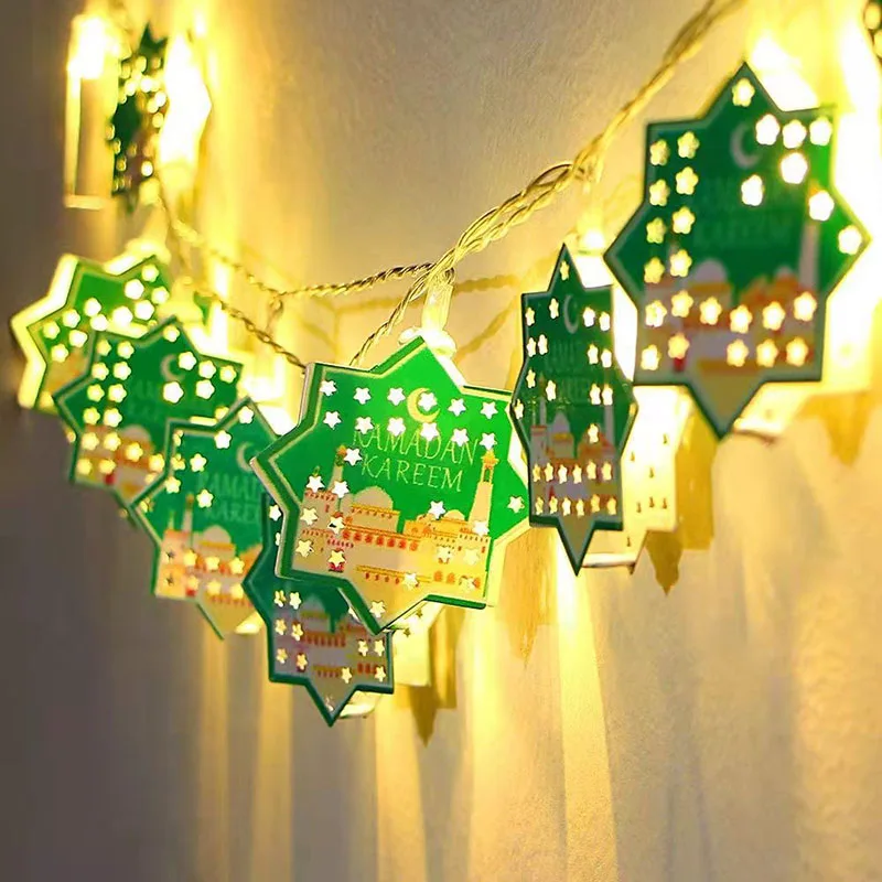 Moon Star EID Mubarak LED String Fairy Night Light Ramadan Decoration For Home Islamic Muslim Party Eid Al Adha Ramadan Karee
Moon Star EID Mubarak LED String Fairy Night Light Ramadan Decoration For Home Islamic Muslim Party Eid Al Adha Ramadan Karee