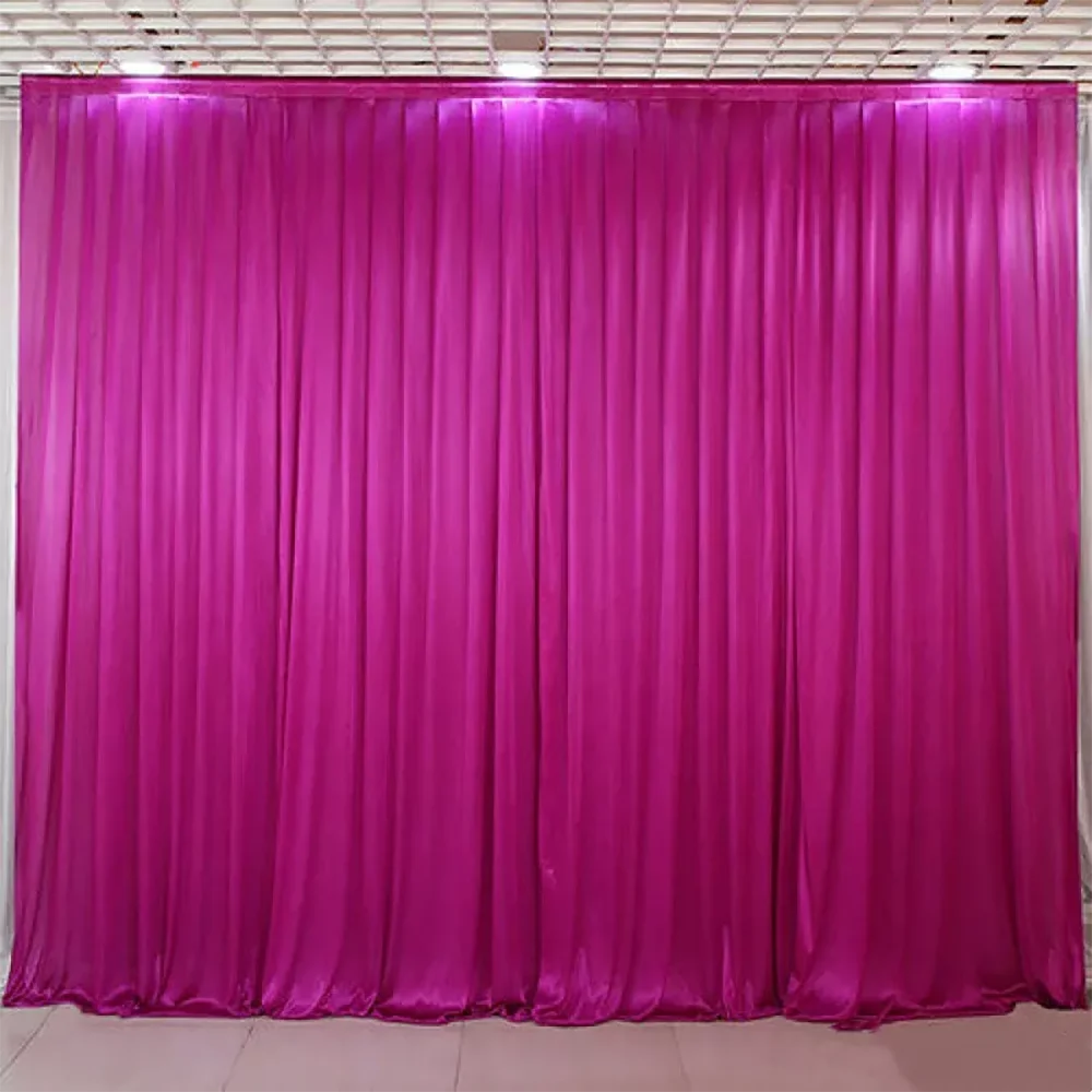 3X3M Silk Satin Elegant Colorful Wedding Backdrop Party Event Curtain Drape Wedding Supplies Curtain for wedding Decorations
3X3M Silk Satin Elegant Colorful Wedding Backdrop Party Event Curtain Drape Wedding Supplies Curtain for wedding Decorations