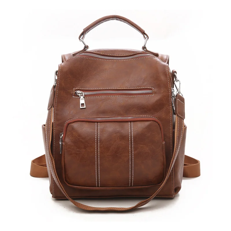 Fashion women high quality female backpack PU leather book school bags for teenage girls sac a backpack travel
Fashion women high quality female backpack PU leather book school bags for teenage girls sac a backpack travel